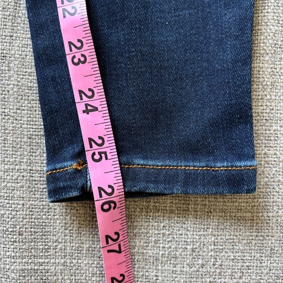 Lole Women's Dark Blue Skinny Jeans 7/8 length size 24 - Picture 6 of 7